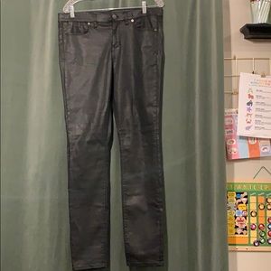 Madewell waxed canvas jeans black 31x32